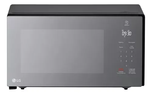 Micro-Ondas Lg 30l Preto Espelhado 127v Limpa Fcil